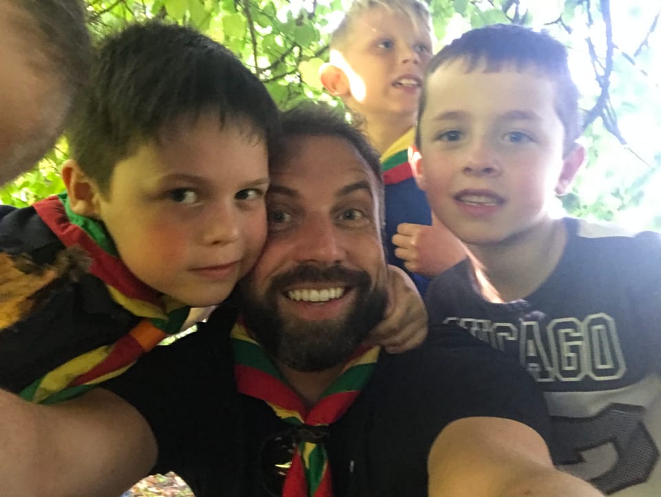 Me and the Beavers at summer camp
