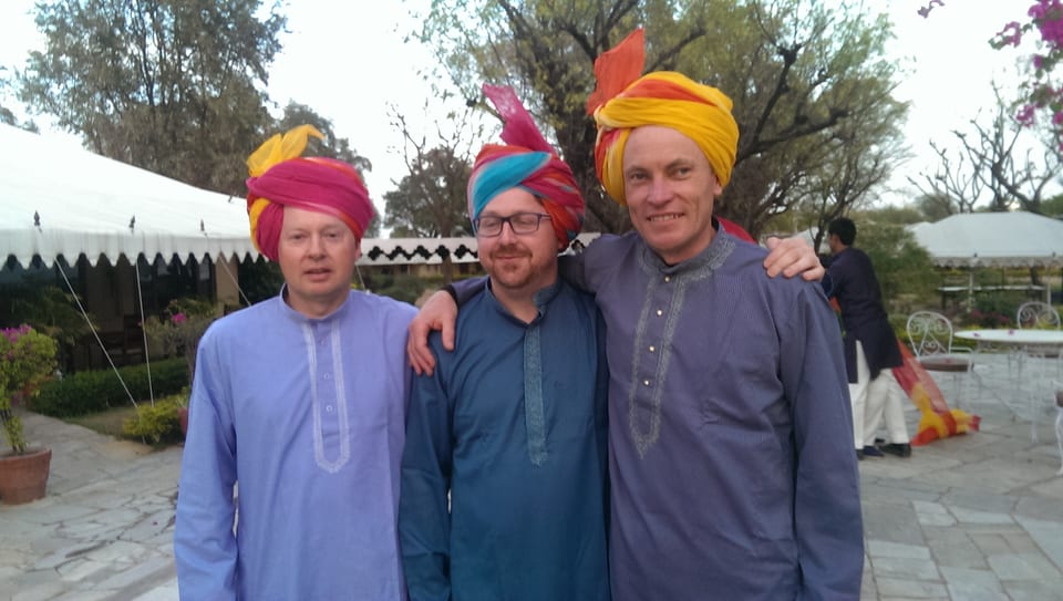 Supplier trip to India - Carl, Nick (not me) and Steve B