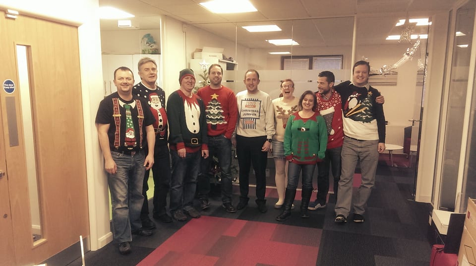 Office Xmas party (early days!)
