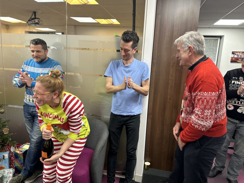 Zoe in charge of secret santa!