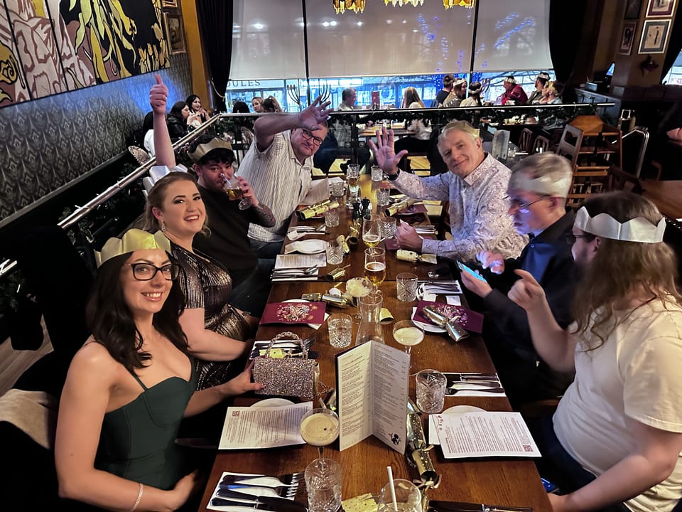 Xmas dinner with the team